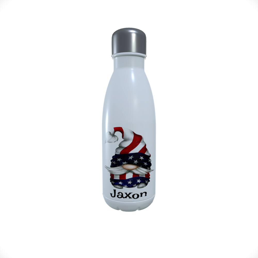 Patriotic Gnome Insulated Drinks Bottle, American Gnome Insulate